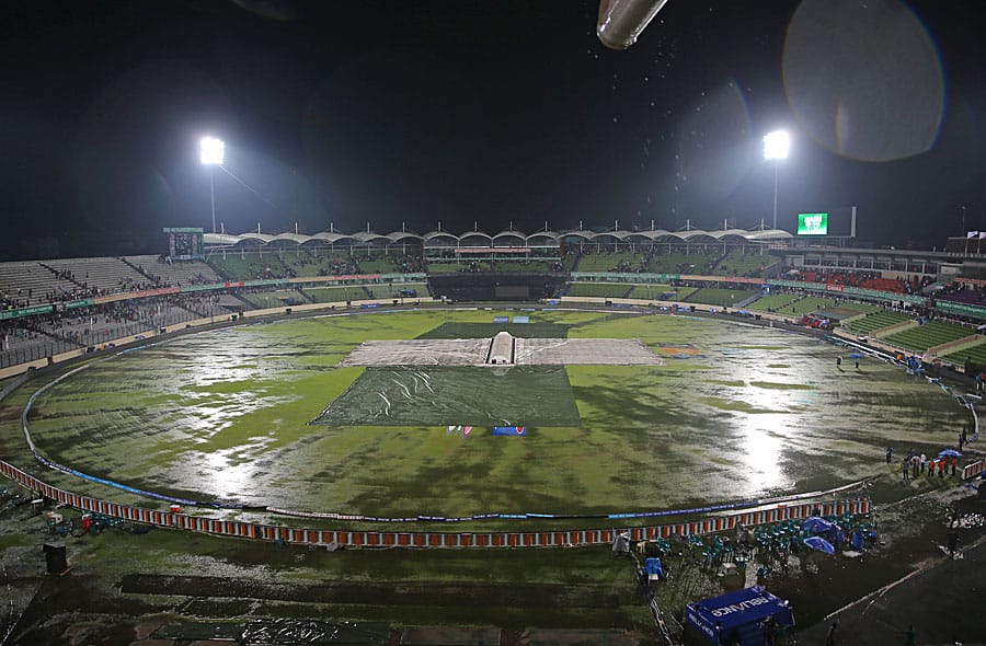 Rain spoiled the first semi final of the ICC World T20