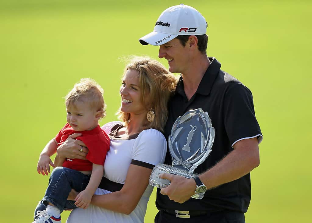 Kate Phillips and Justin Rose