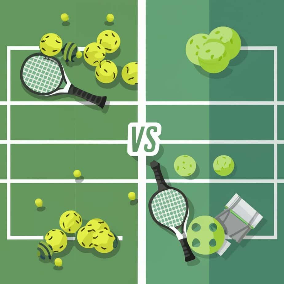 tennis court vs pickleball court