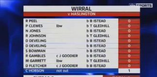 When Club Ten Wirral Got Out For Just 3 Runs