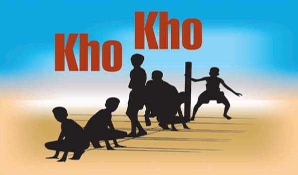Boys playing Kho Kho Painting by Darshana Khirari